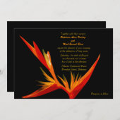 招待状極楽鳥 招待状 (正面/裏面)