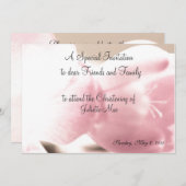 招待状洗礼《キリスト教》洗礼式や命名式テンプレート 招待状 (正面/裏面)