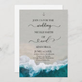 招待状海/波結婚の 招待状 (正面/裏面)