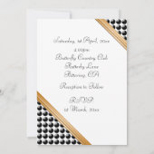 招待状点々のある·デライト·コミットメント·セレモニー 招待状 (裏面)