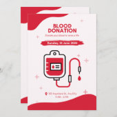 招待状献血日 招待状 (正面/裏面)