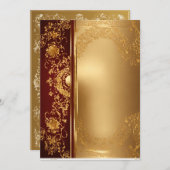 招待状王室のカード 招待状 (正面/裏面)