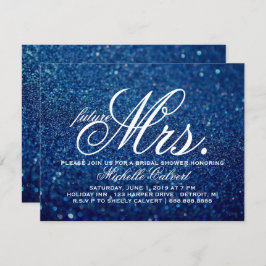 招待状王室の – ブルーブライダルシャワー未来ミセス2 招待状