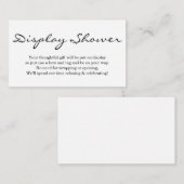 招待状用シャシンプレゼント - シンプル エンクロージャーカード (正面/裏面)