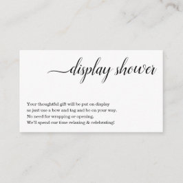 招待状用シャワーインサートを表示 エンクロージャーカード