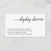 招待状用シャワーインサートを表示 エンクロージャーカード (正面)