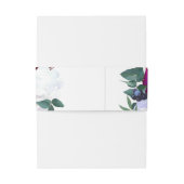 招待状用帯ラベンダーハイビスカスオンホワイト 招待状ベリーバンド (裏面例)