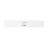 招待状用帯印刷 招待状ベリーバンド (フラット)