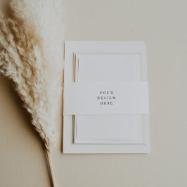 招待状用帯印刷 招待状ベリーバンド