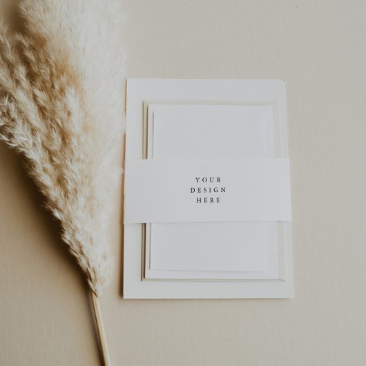 招待状用帯印刷 招待状ベリーバンド