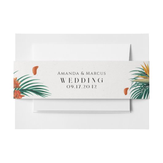 招待状用帯 招待状ベリーバンド (正面例)