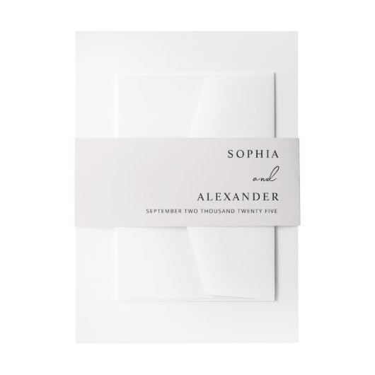 招待状用帯 招待状ベリーバンド (正面例)