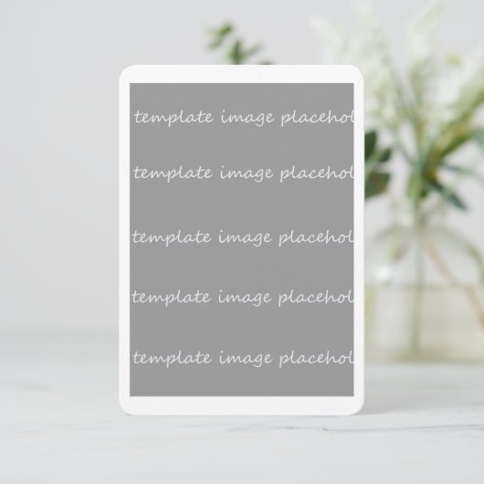 招待状空白のカード3.5x5独自のイメージを追加 招待状 (スタンド正面)