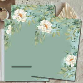 招待状空白のDIYシルバーセージEucalyptus花 招待状