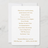 招待状第一聖体交華美十字架 招待状 (裏面)