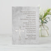 招待状第1コミューニオンウォーターカラー 招待状 (スタンド正面)