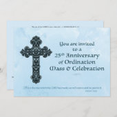 招待状第25期銀調整記念日プライス 招待状 (正面/裏面)