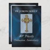 招待状第40回叙事記念日カスタムN 招待状 (正面/裏面)