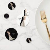 招待状結婚のパーソナライズ可能なレイアウト コンフェッティ (グループ)