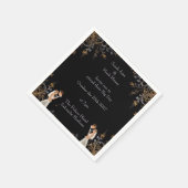 招待状結婚のパーソナライズ可能なレイアウト スタンダードカクテルナプキン (角)