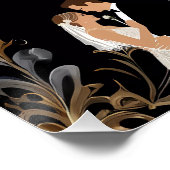 招待状結婚のパーソナライズ可能なレイアウト ポスター (コーナー)