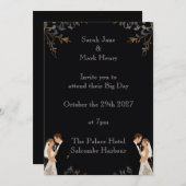 招待状結婚のパーソナライズ可能なレイアウト 招待状 (正面/裏面)