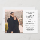 招待状結婚のリハーサルディナー婚約 招待状 (正面)