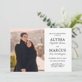 招待状結婚のリハーサルディナー婚約 招待状 (スタンド正面)