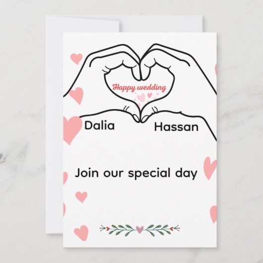 招待状結婚の 招待状 (正面)