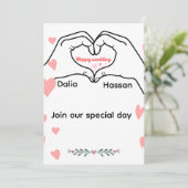 招待状結婚の 招待状 (スタンド正面)