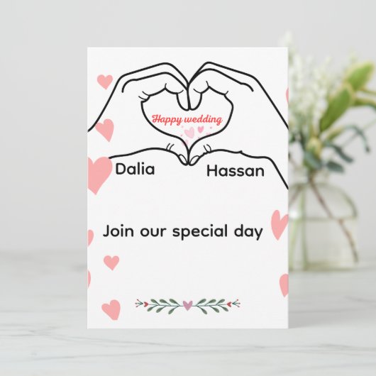 招待状結婚の 招待状 (スタンド正面)