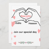 招待状結婚の 招待状 (正面/裏面)