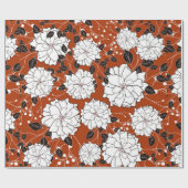 招待状結婚または抽象芸術フローラba ラッピングペーパー (フラット)
