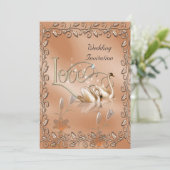 招待状結婚ズラブスワンズフローラ 招待状 (スタンド正面)