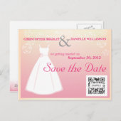 招待状結婚テンプレート 案内ポストカード (正面/裏面)