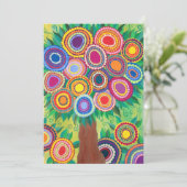 招待状結婚バー(ユダヤ教の)バル・ミツバーシャワーツリー 招待状 (スタンド正面)