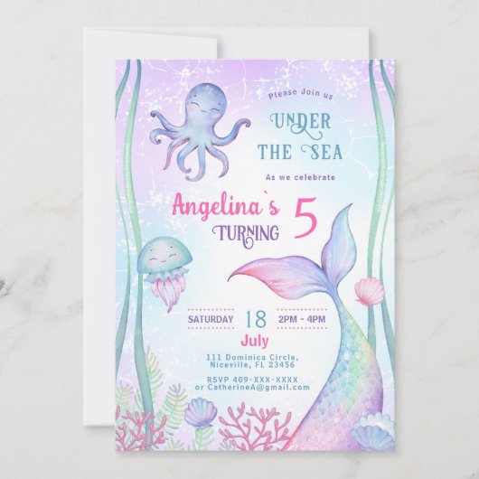 招待状航海のをテーマにした誕生日。 招待状 (正面)