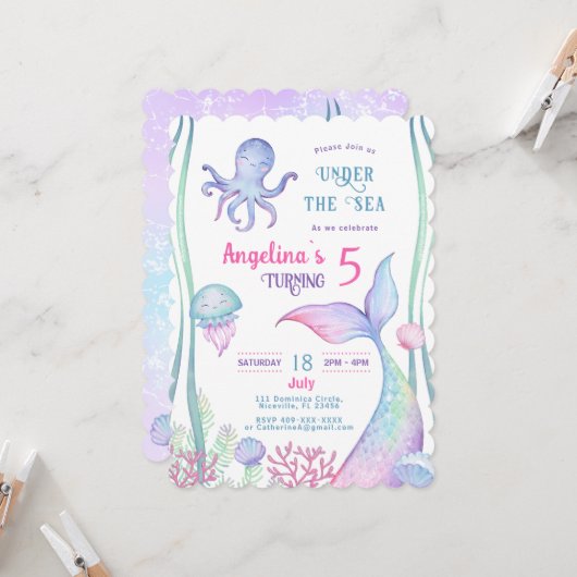 招待状航海のをテーマにした誕生日。 招待状 (正面/裏面インサイチュ)