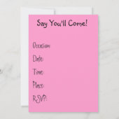 招待状英国のブルドッグ誕生日または任意のオカ 招待状 (裏面)