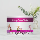 招待状行遠くにくパーティーガールズバイク荷物おもしろい 招待状 (スタンド正面)