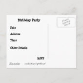 招待状誕生日とピナタ！ インビテーションポストカード (裏面)