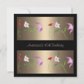 招待状誕生日グラマーフローラ 招待状 (裏面)