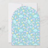 招待状誕生日パーティーunicorn. 招待状 (裏面)