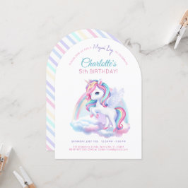 招待状誕生日パーティーunicorn. 招待状