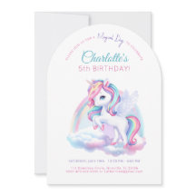 招待状誕生日パーティーunicorn.