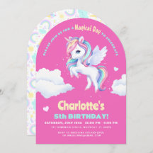 招待状誕生日パーティーunicorn.
