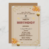 招待状誕生日21 招待状 (正面/裏面)