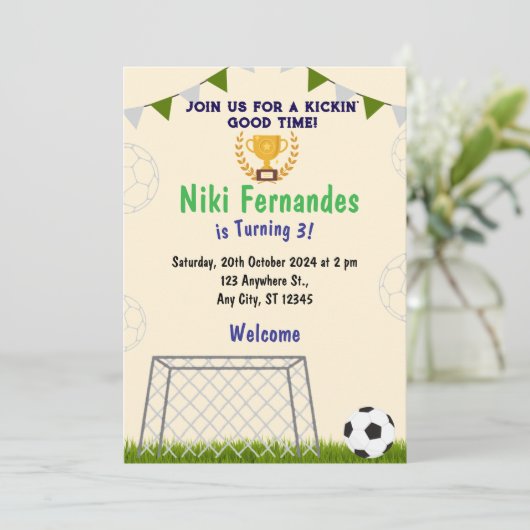 招待状誕生日 招待状 (スタンド正面)