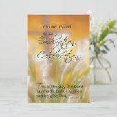 招待状調整リリー&クロス 招待状 (スタンド正面)