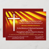 招待状調整ルーテルカスタマイズ大臣 招待状 (正面/裏面)